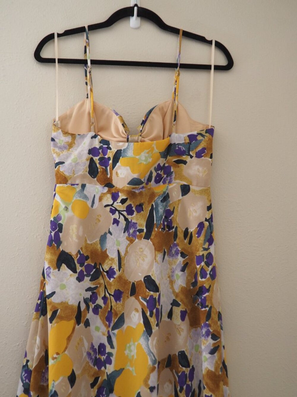 Hello Molly Living With Grace Spaghetti Strap Abstract Floral Print Maxi Dress - Picture 10 of 10